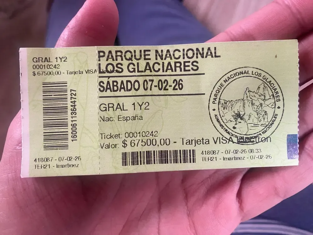 entrada al parque nacional de los glaciares 2x1