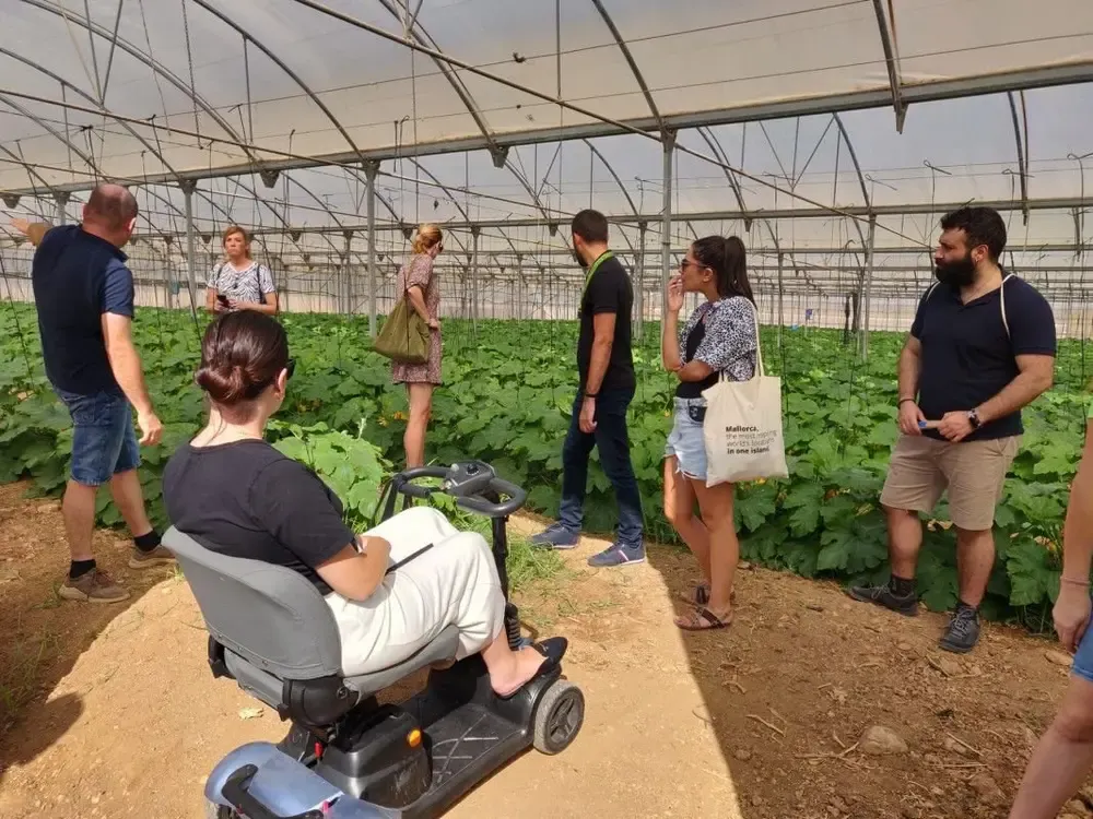 huerto adaptado para personas con discapacidad en Famtrip de turismo accesible en Mallorca
