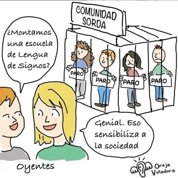 Viñeta para concienciar a la sociedad