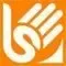 Logotipo de Sordomundo: una mano sobre fondo naranja