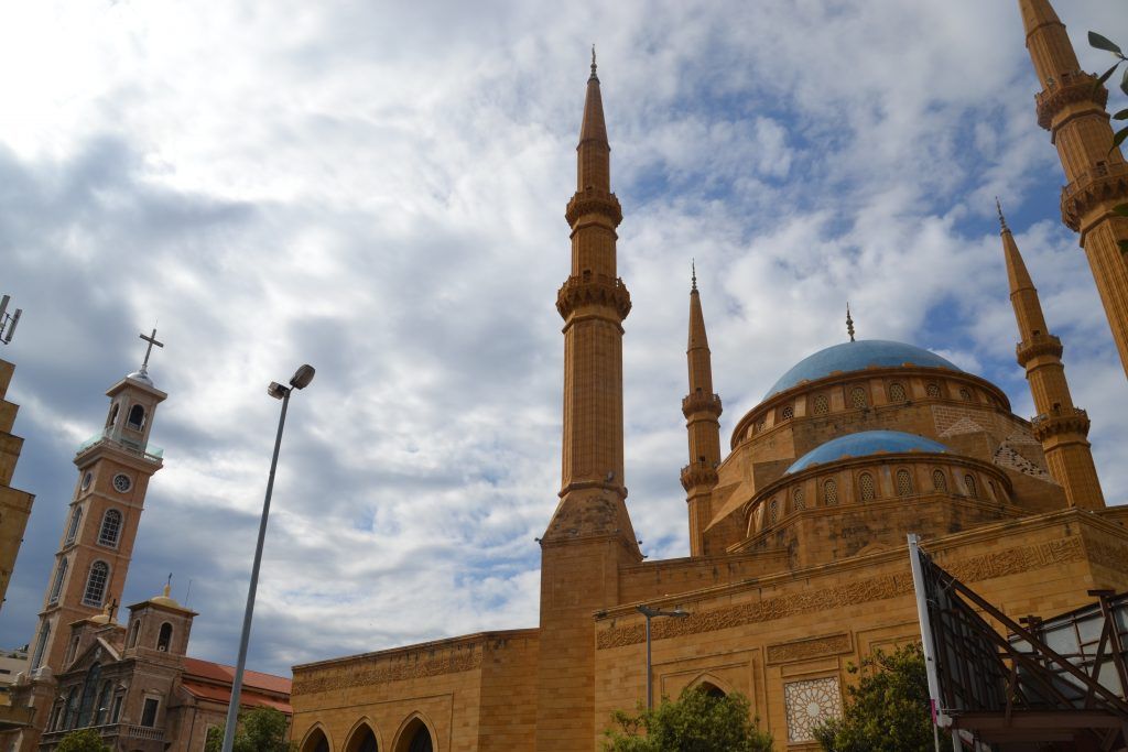 Iglesia y Mezquita conviviendo en armonía en el centro de Beirut