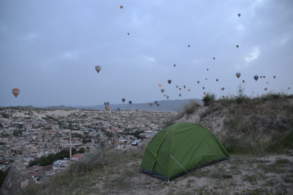Acampada libre en Cappadocia.