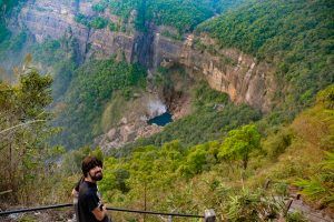Sergi en un mirador, region Meghalaya foto destacada