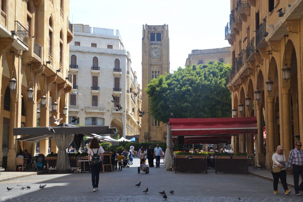 La torre del reloj de Beirut