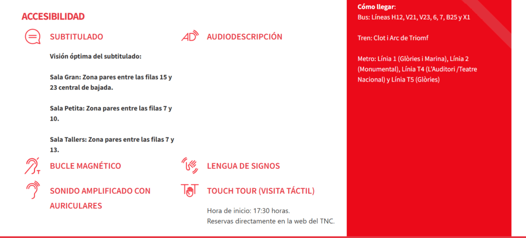 obras accesible teatro accesible para personas sordas