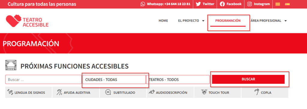 obras teatro accesibles