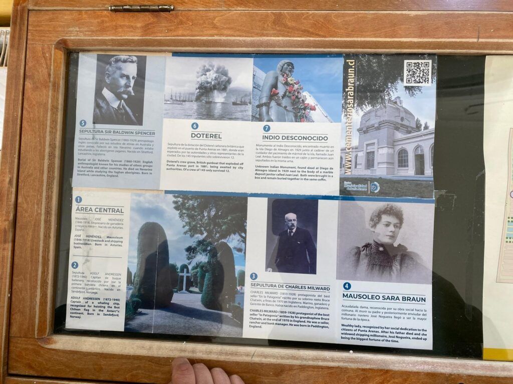 foto donde hay informacion sobre personas famosas de punta arenas enterradas