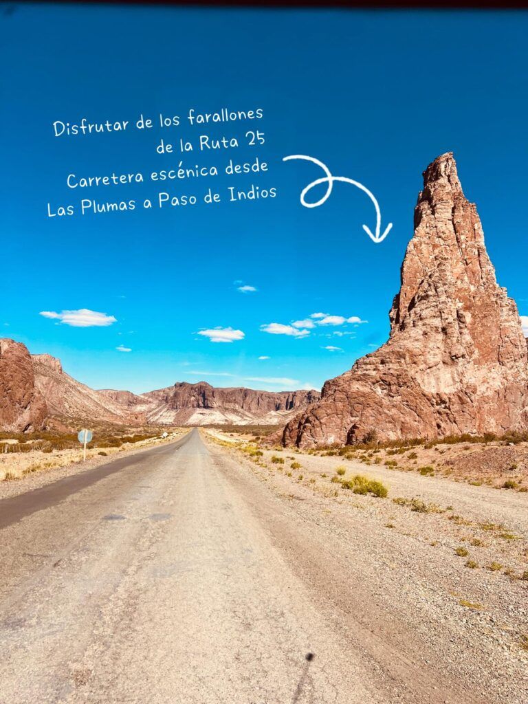 ruta escenica dentro de la ruta 25 chubut las plumas