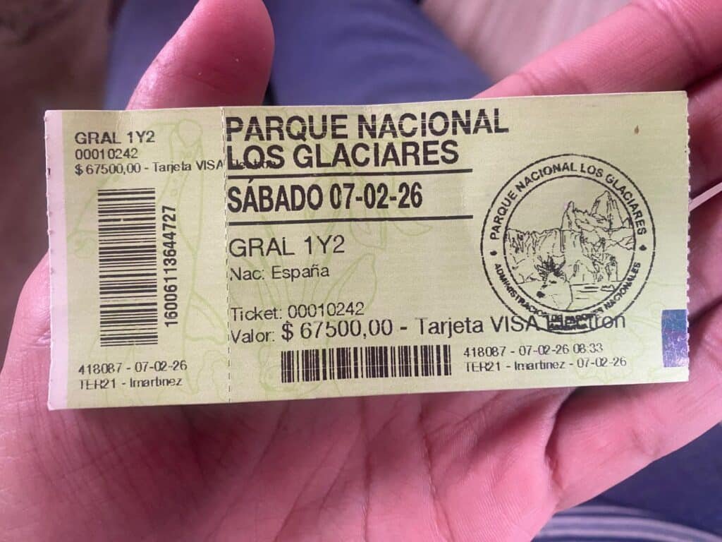 entrada al parque nacional de los glaciares 2x1
